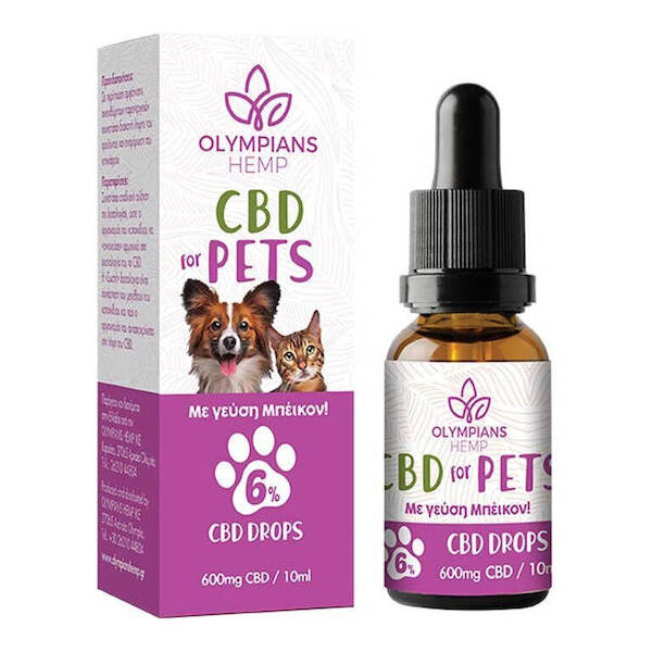 6% CBD PET in hemp seed oil με αρωμα bacon