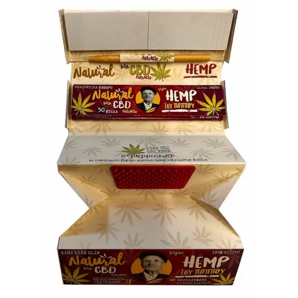 Του παππού Χαρτάκια Natural CBD Hemp με Τζιβάνες
