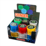 Smoking Accessories Grinder Τρίφτης Πλαστικός Διάφανος 60mm*5 Floor