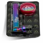 Metal Pipe with Metal Screen and Grinder