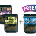 Amnesia 2gr + Super Lemon Haze 2gr + FREE Poseidon 2gr